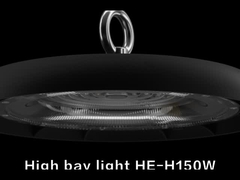 HE-H Lampada industriale a LED per capannoni alti in alluminio per corpo in alluminio I Classe