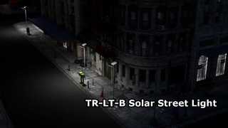 Lampione stradale solare per tutte le stagioni TR-LT-B con indicatore di carica e interruttore impermeabile