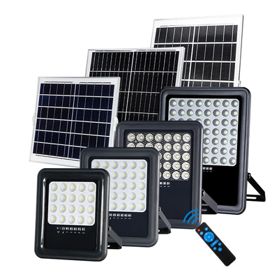 6V Solar Powered Flood Lights With Light Sensor Remote Controller 2700-6500K
