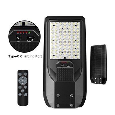 TR-CS Lampada stradale solare a LED all-in-one ad alta luminosità con caricatore di tipo C e resistenza all'acqua IP65